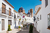 Altea Main San Miguel with Church Nuestra Senora de Consuleo, Costa Blanca, Spain