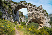 Los Arcos hoch in der Sierra Aixorta, die größten Europas, an Costa Blanca, Spanien