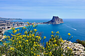 Calpe, the pearl of the Costa Blanca, bay with Penon de Ifach, Spain