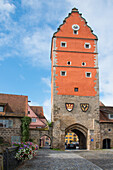 Dinkelsbühl, Romantic Road, at Wörnitz Tor, Bavaria, Germany.