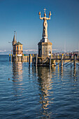 Imperia statue at the port of Konstanz, Baden-Württemberg, Germany