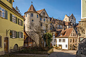 Altstadt und Burg von Meersburg, Baden-Württemberg, Deutschland