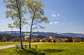 Blick auf St. Märgen, Schwarzwald, Baden-Württemberg, Deutschland