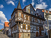 Fachwerkhäuser in der Altstadt von Kronberg, Taunus, Hessen, Deutschland