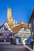 Old town and Eppstein Castle, Taunus, Hesse, Germany