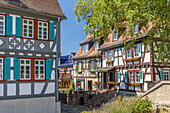 Half-timbered houses in the old town of Oberursel, Taunus, Hesse, Germany