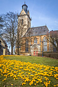 St. Kilian Kirche in der Altstadt von Korbach, Hessen, Deutschland