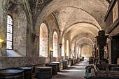 Old vault in the Eberbach Cistercian monastery in Kiedrich, Rheingau, Hesse, Germany