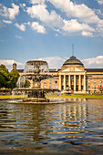 Kurhaus and Fountain on the Bowling Green, Wiesbaden, Hesse, Germany