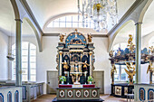 Altar of the Seemannskirche in Prerow, Mecklenburg-West Pomerania, North Germany, Germany