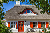 Historisches Deichhaus in Ahrenshoop, Mecklenburg-Vorpommern, Norddeutschland, Deutschland