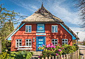 Historic captain&#39;s house Schifferwiege in Wustrow, Mecklenburg-Western Pomerania, Baltic Sea, Northern Germany, Germany