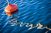 Red buoy in Marina Weiße Wiek in Boltenhagen, Mecklenburg-Western Pomerania, Baltic Sea, Northern Germany, Germany