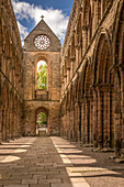 Ruine des Klosters Jedburgh Abbey, Jedburgh, Scottish Borders, Schottland, Großbritannien