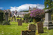 Friedhof des ehemaligen Klosters Jedburgh Abbey, Jedburgh, Scottish Borders, Schottland, Großbritannien