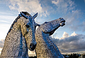 The Kelpies horse sculptures, Falkirk, Falkirk, Scotland, UK