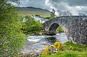 Old bridge over the River Orchy, Bridge of Orchy, Argyll and Bute, Scotland, UK