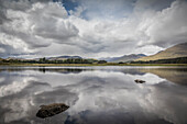 West bank of Loch Tulla on the southern edge of Rannoch Moor, Argyll and Bute, Scotland, UK