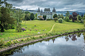 Inveraray Castle on the River Aray, Inveraray, Argyll and Bute, Scotland, UK
