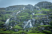 Waterfalls on Loch Eilt near Lochailort, Highlands, Scotland, UK