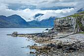 Felsküste bei Elgol, Isle of Skye, Highlands, Schottland, Großbritannien