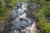 Rogie Falls, Strathpeffer, Highlands, Schottland, Großbritannien