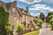 Old Cottages in Bibury, Cotswolds, Gloucestershire, England