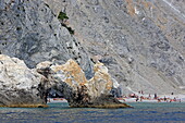 Steinbogen am Lalaria Beach, Insel Skiathos, Nördliche Sporaden, Griechenland