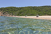 Ligaries beach on the northern coast of Skiathos island, Northern Sporades, Greece