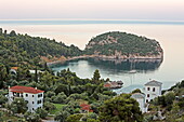 Place Stafilos on the east coast of Skopelos island, Northern Sporades, Greece