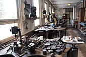 Workshop of the Silverware Museum in Schwäbisch Gmuend, Ostalbkreis, Baden-Wuerttemberg, Germany, Europe