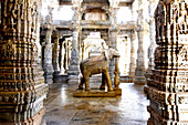 India Radjastan Jain Temple, Ranackput interior with supreme stone carving art