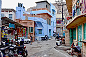 India, Jodhpur, old town, with narrow streets, the blue city in the Thar desert, Radjastan
