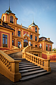 Treppe zum Jagd- und Lustschloss Favorite in Ludwigsburg, Baden-Württemberg, Deutschland, Europa