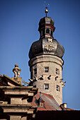 Turm vom Schloss Weikersheim, Taubertal, Main-Tauber Kreis, Baden-Württemberg, Deutschland, Europa