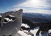 Am Idealhang im Skigebiet Brauneck bei Lenggries, Winter in Bayern, Deutschland