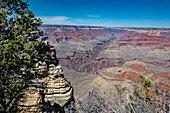 Südrand des Grand Canyon im Frühling, Arizona, USA