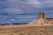 Erodierte Sandsteintafel in der Colorado-Wüste, Colorado, USA