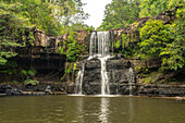 Klong Chao Waterfall on the island of Ko Kut or Koh Kood in the Gulf of Thailand, Asia