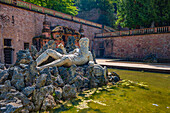 Neptune Fountain in Heidelberg Castle Park, Baden-Württemberg, Germany