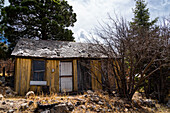 Holzhütte im Dorf Cloudcroft, New Mexico.