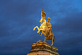 The equestrian statue of Archduke Karl on Heldenplatz in Vienna, Austria, Europe