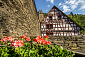 Fachwerkhaus im Malerwinkel von Bacharach, Oberes Mittelrheintal, Rheinland-Pfalz, Deutschland