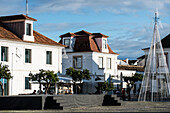 "Pombalina" traditional houses in Vila Real do Bispo city center, Algarve, january 2023