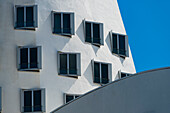 Gehry-Bauten, Medienhafen, Neuer Zollhof, Düsseldorf, Nordrhein-Westfalen, Deutschland, Europa