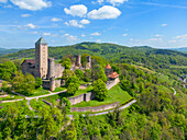 Starkenburg in Heppenheim, Bergstrasse, Odenwald, Hesse, Germany