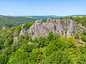 Luftaufnahme der Kirner Dolomiten, Kirn, Nahetal, Hunsrück, Rheinland-Pfalz, Deutschland