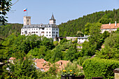 Untere Burg Rožmberk, in Rožmberk nad Vltavou, Südböhmen, Tschechien