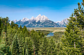 The Grand Teton viewed from the Snake River overlook
