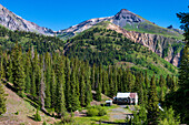 Geisterstadt Idarado bei Silverton am Red Mountain Pass, San Juan Mountains, Colorado, USA
